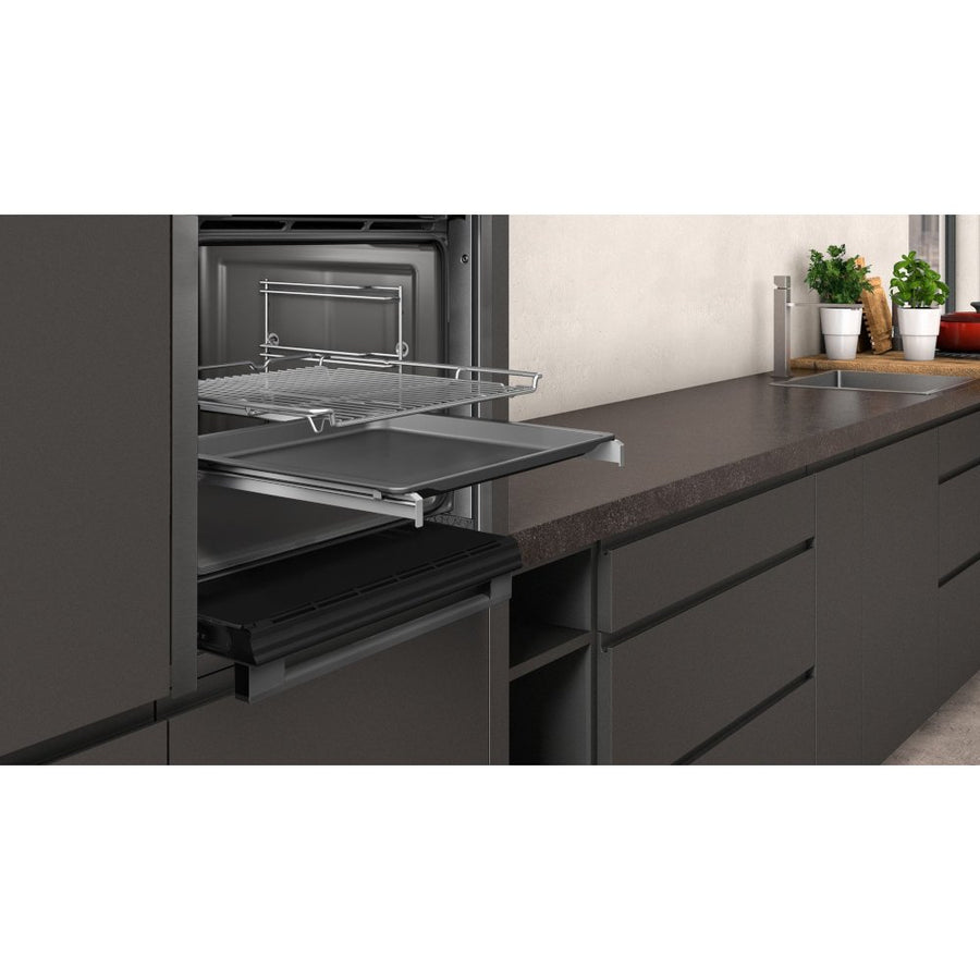 Neff N50 B3ACE4HG0B CircoTherm single oven in graphite