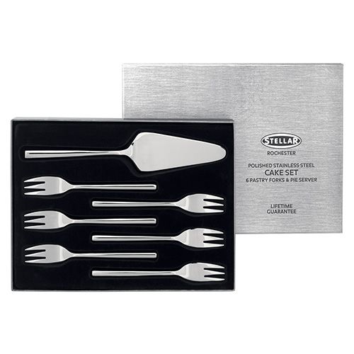 Stellar BL31 Rochester Polished 7 Piece Cake Gift Box Set