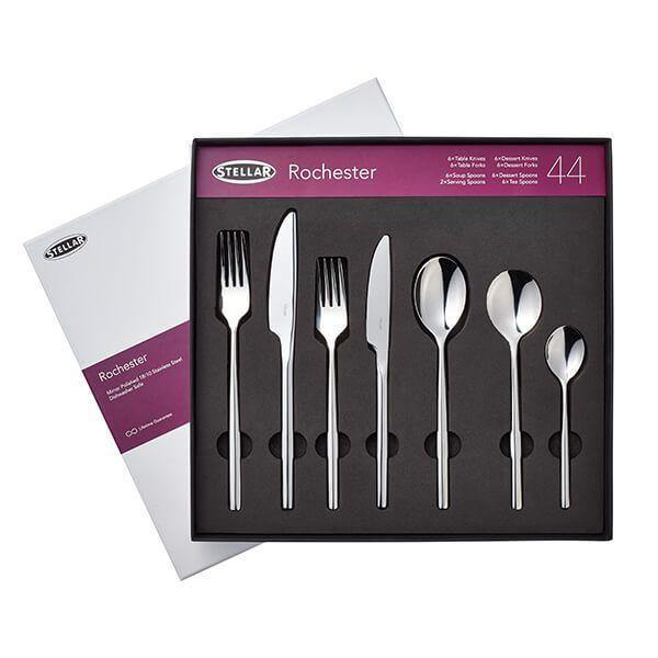 Stellar BL58 Rochester Polished 44 Piece Cutlery Gift Box Set - Basil Knipe Electrics