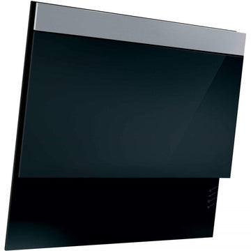 Nordmende CHDBGL553 55cm Angled Black Glass Cooker Hood - Free 3 Year Warranty (recirculating only)
