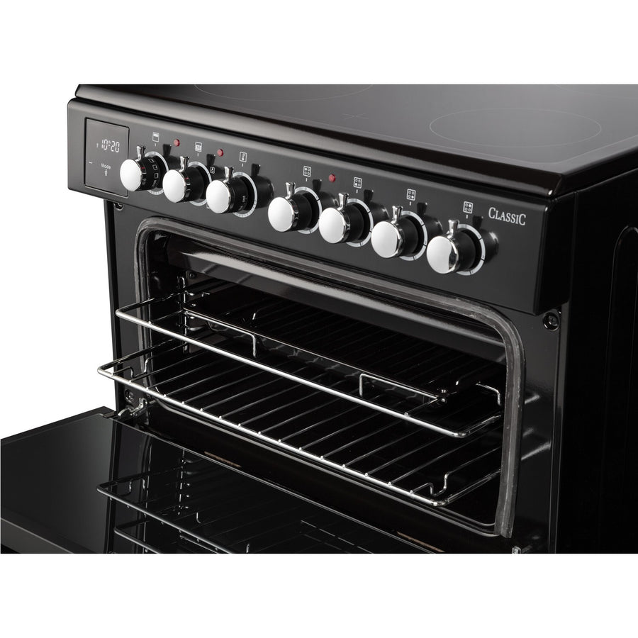 Rangemaster CLA60EIBL/C Classic Electric Induction Cooker In Black