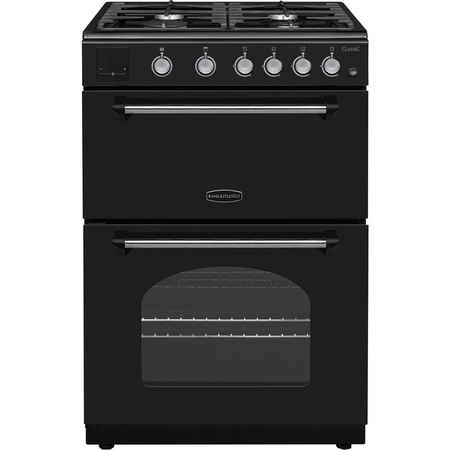 Rangemaster CLA60NGFBL/C Classic All Gas Cooker In Black