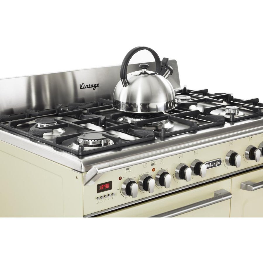 D3VR908DF DE'LONGHI 90CM RANGE COOKER IN CREAM 