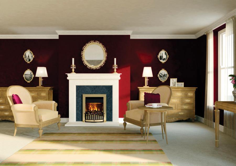 Dimplex DNV20AB Danville Antique Optimyst Inset Electric fire in brass. 