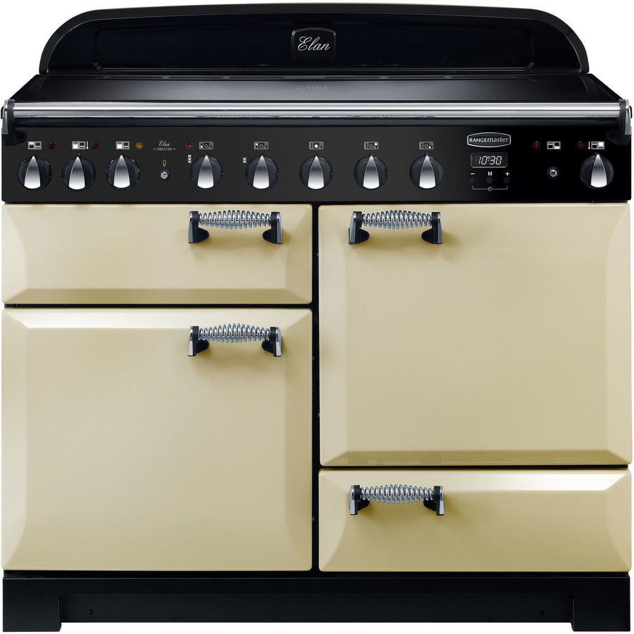 Rangemaster ELA110EICR Elan Deluxe 110cm Electric Induction Range Cooker Cream