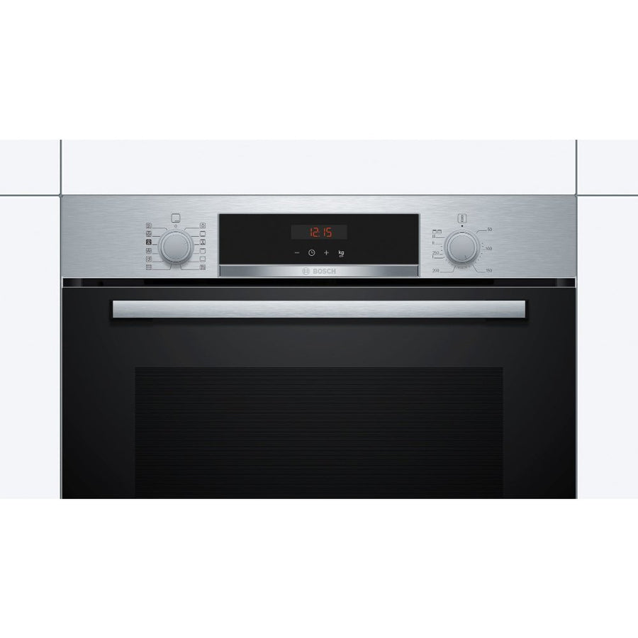Bosch HRS574BS0B Series 4 Pyrolytic cleaning Multifunction Single Oven - Steam function