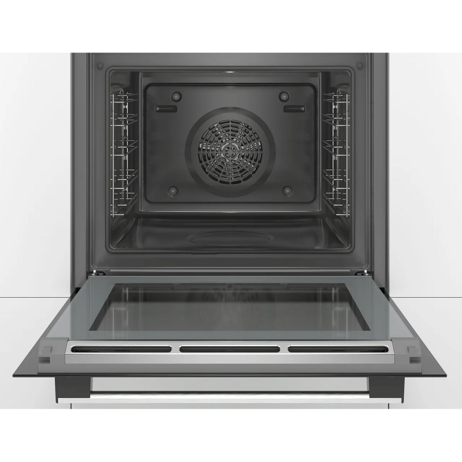 Bosch HRS574BS0B Series 4 Pyrolytic cleaning Multifunction Single Oven - Steam function