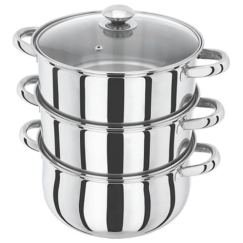 Judge HX05 Stainless Steel 24cm 3 Tier Steamer