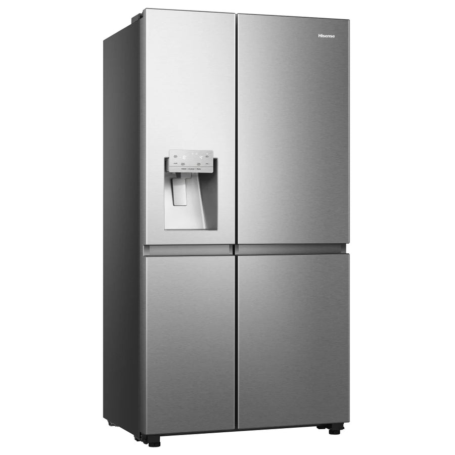 Hisense RS818N4TIE Non-Plumbed American Fridge Freezer - Premium stainless steel