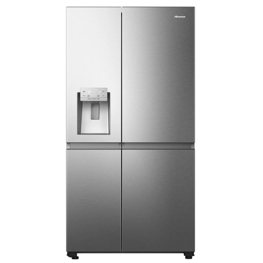 Hisense RS818N4TIE Non-Plumbed American Fridge Freezer - Premium stainless steel