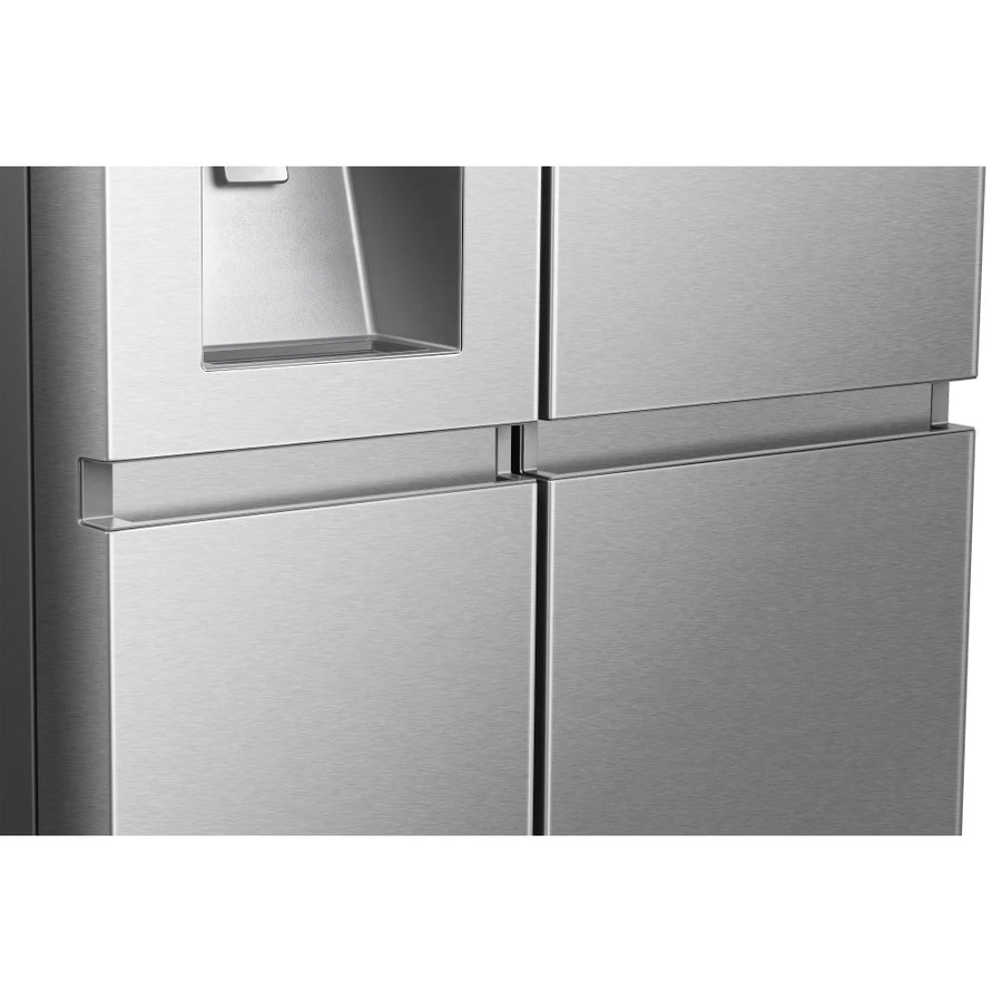 Hisense RS818N4TIE Non-Plumbed American Fridge Freezer - Premium stainless steel