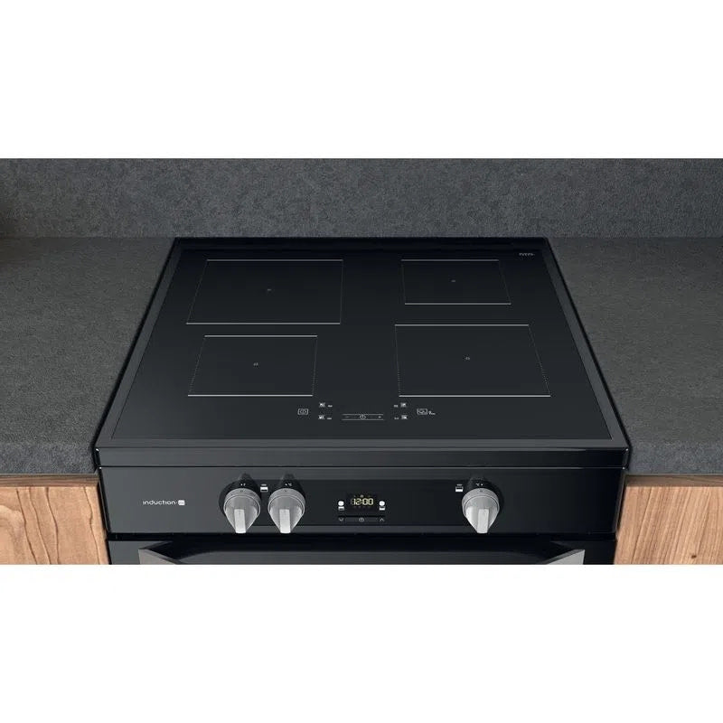 Hotpoint HDM67I9H2CB/UK Electric Cooker with Induction Hob - Black