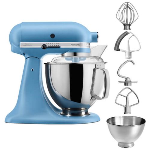 KitchenAid 5KSM175PSBVB Artisan Stand Mixer with 4.8L Bowl in Blue Velvet