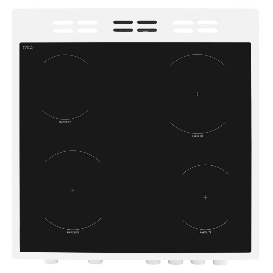 Beko KTC611W electric cooker with ceramic hob 