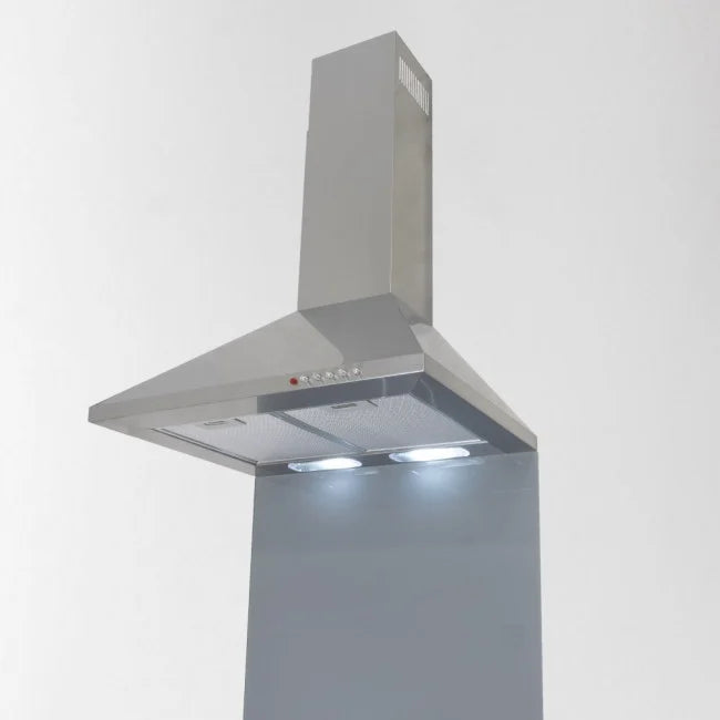 Luxair LA-60-STD-SS 60cm Traditional Pyramid Chimney Hood - Stainless Steel