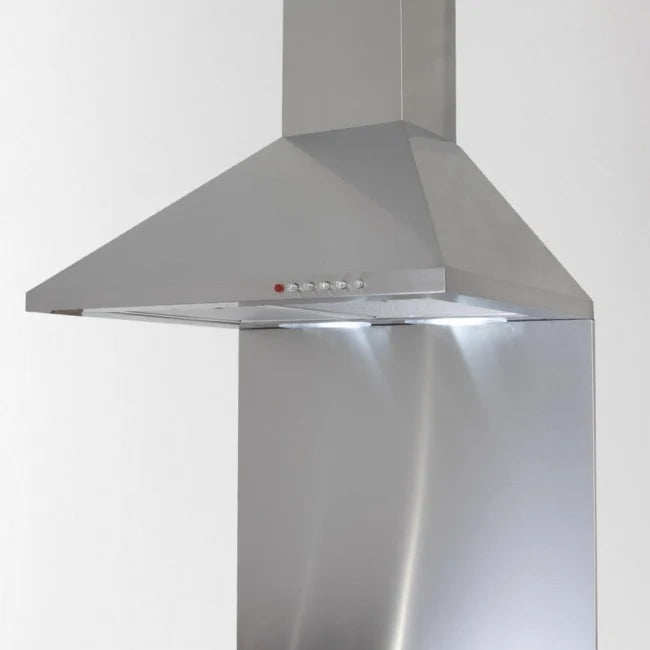Luxair LA-60-STD-SS 60cm Traditional Pyramid Chimney Hood - Stainless Steel