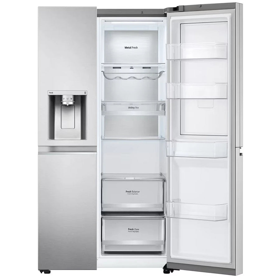 LG Door-in-Door™ American style fridge freezer in stainless steel