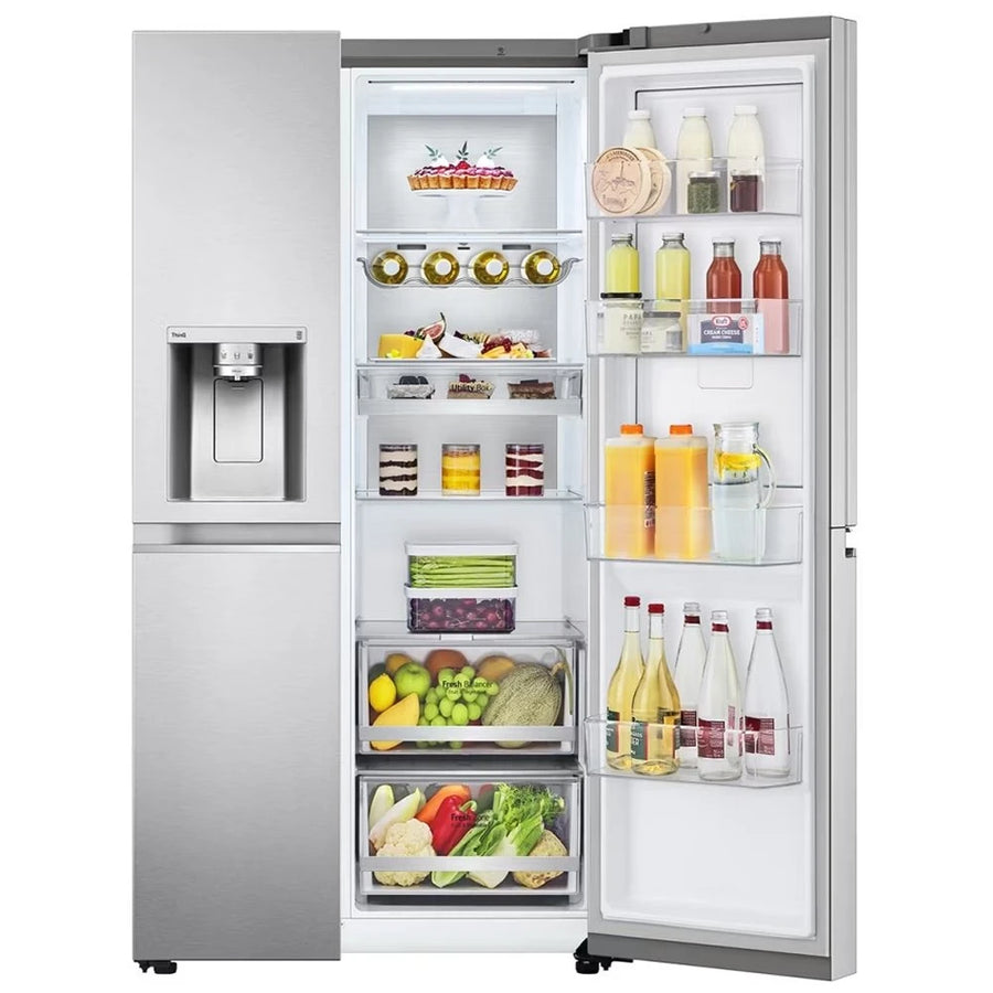 LG Door-in-Door™ American style fridge freezer in stainless steel