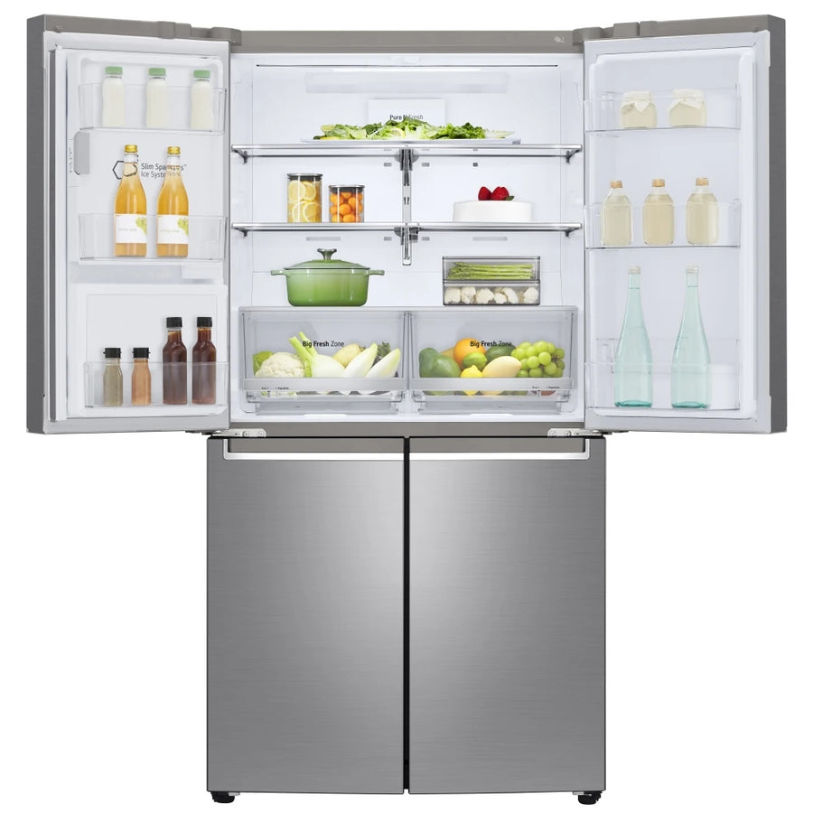 LG GML945PZ8F NatureFRESH™ Multi-Door Fridge Freezer With Plumbed Ice & Water - Shiny Steel (LAST ONE)