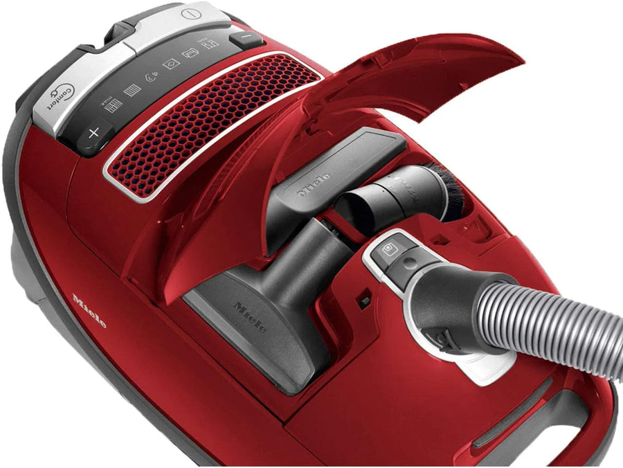miele complete c3 vacuum cleaner in red 