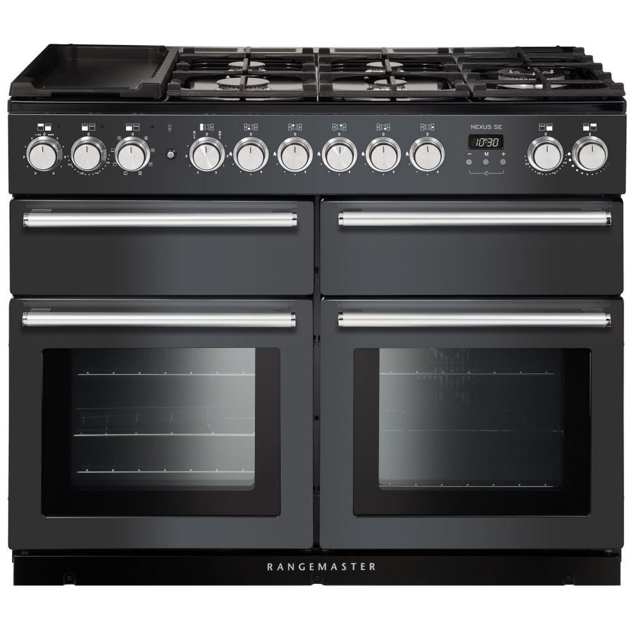 NEXSE110DFFSL/C 110CM DUAL FUEL RANGE COOKER IN SLATE/CHROME 