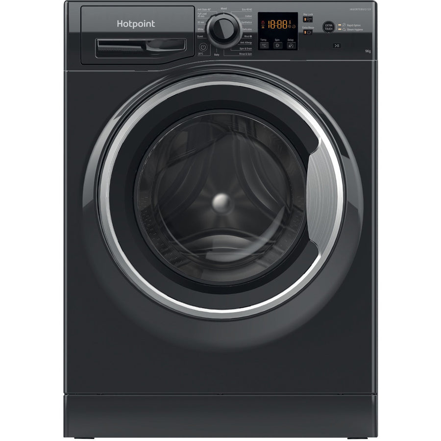 Hotpoint NSWF946BSUK 9kg 1400 Spin Washing Machine - Black