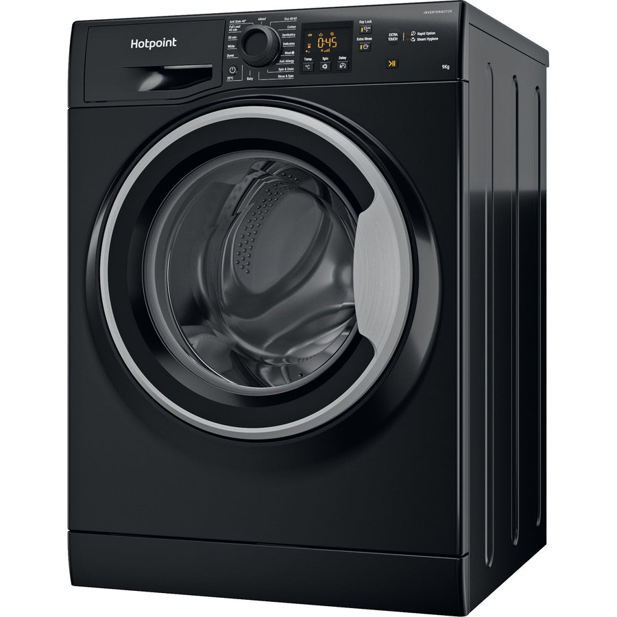 Hotpoint NSWF946BSUK 9kg 1400 Spin Washing Machine - Black