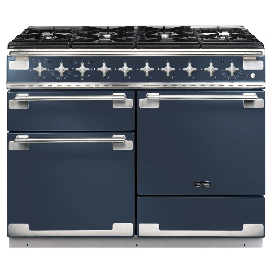 ELS110DFFSB 110cm stone blue range cooker in dual fuel 