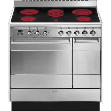 SMEG SUK92CMX9 CONCERT CERAMIC 90CM RANGE COOKER 