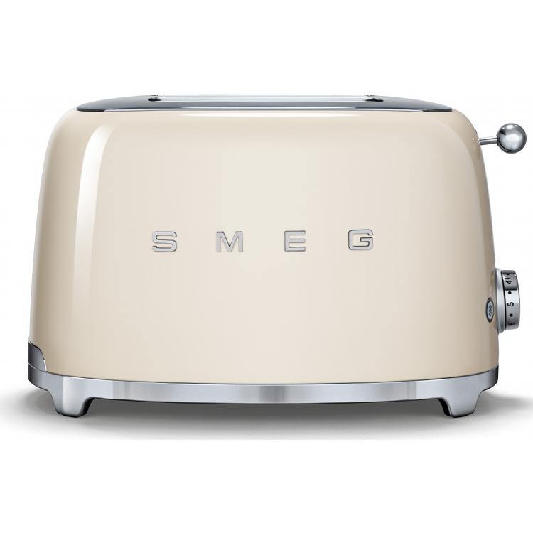 Smeg TSF01CRUK 50's Retro Style Toaster In Cream - Basil Knipe Electrics