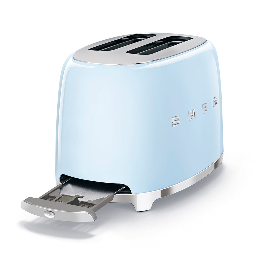 Smeg TSF01PBUK 50's Retro Style Toaster In Pastel Blue