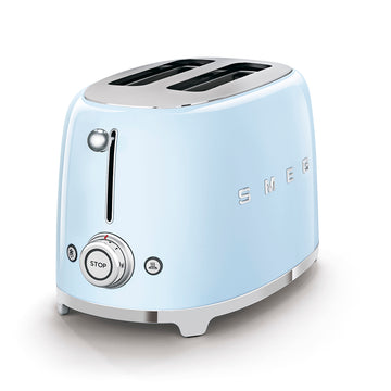 Smeg TSF01PBUK 50's Retro Style Toaster In Pastel Blue