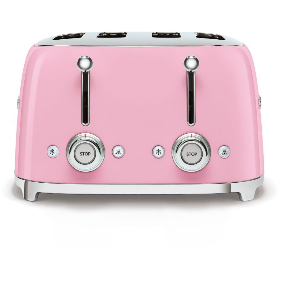 Smeg TSF03PKUK 50's Retro Style 4 Slice Toaster In Pink