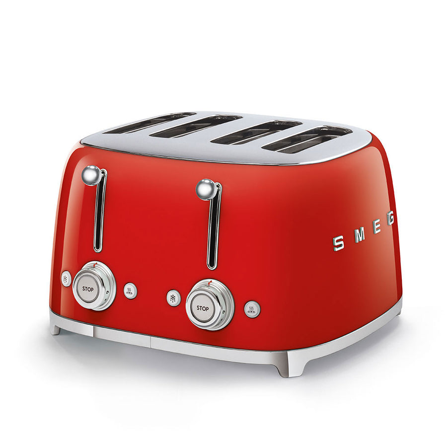 Smeg TSF03RDUK 50's Retro Style 4 Slice Toaster-Red