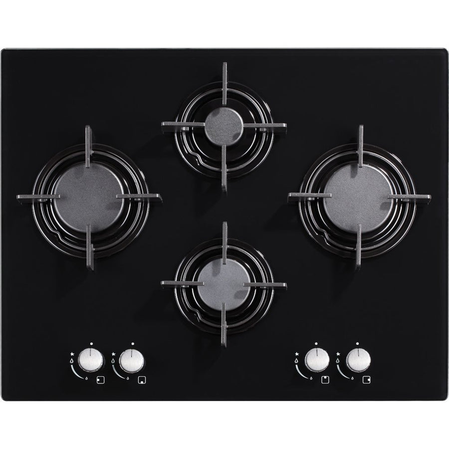 Culina UBGHJ608 4 Burner Gas Hob - Black Glass