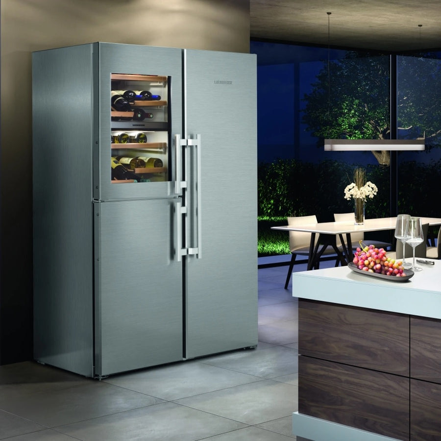 LIEBHERR SBSES8496 SIDE BY SIDE FRIDGE FREEZER WITH WINE COOLER