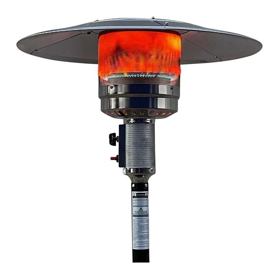 OXNORTH 13kW Mushroom Flame Patio Heater - Black (available in Stainless Steel)