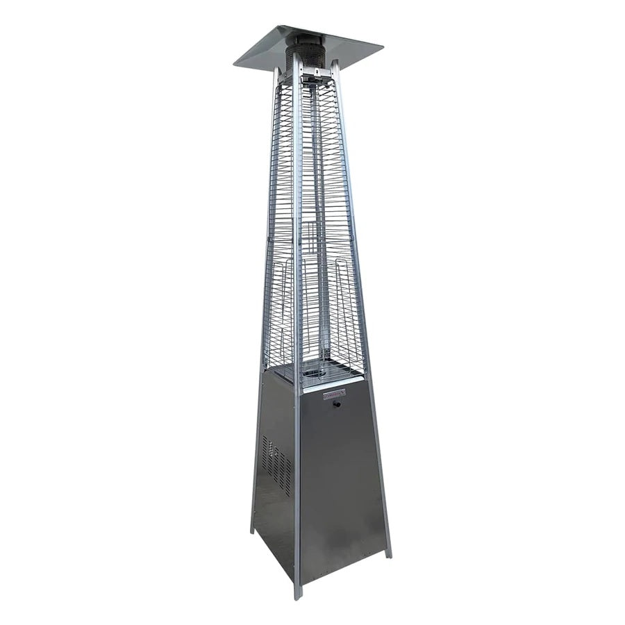 OXNORTH 15kW Flame Tower Patio Heater - Stainless Steel