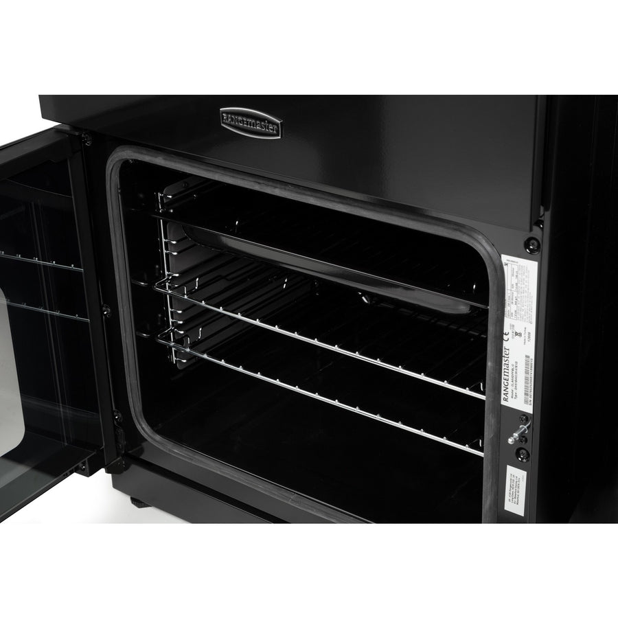 Rangemaster CLA60NGFBL/C Classic All Gas Cooker In Black