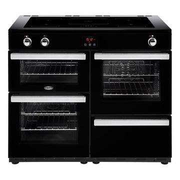 Belling Cookcentre 110EIBLK 110cm Electric Induction Range Cooker - Black