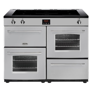 Belling farmhouse 110cm induction range cooker in silver 