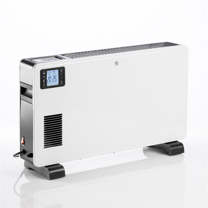 Daewoo HEA1812 2.3Kw White LCD Display Convector Heater With Turbo + Timer + Remote Control
