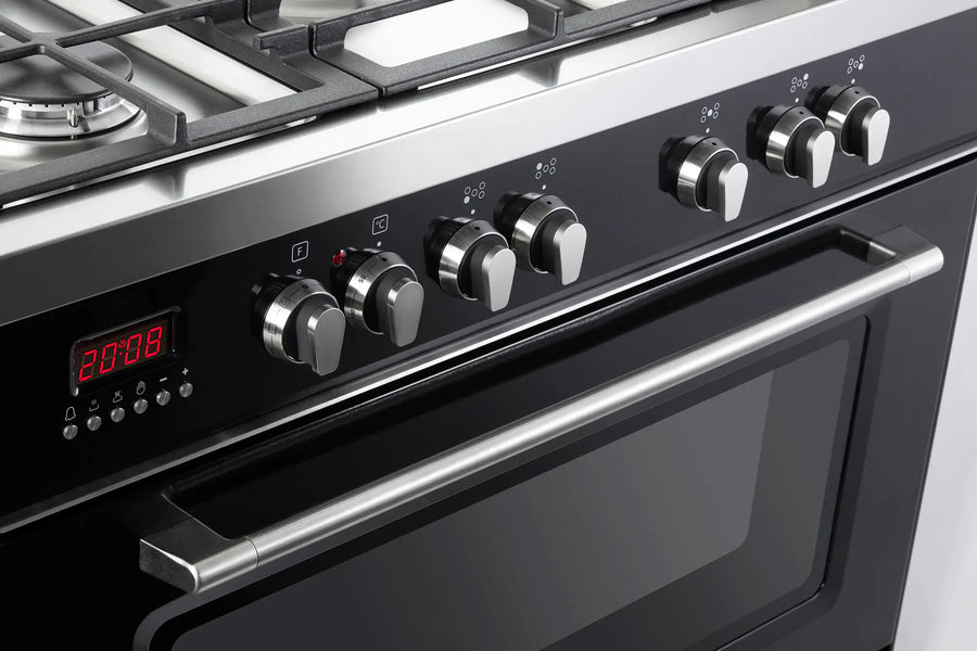 De'Longhi DVTR906 90CM VINTAGE RANGE COOKER IN BLACK 