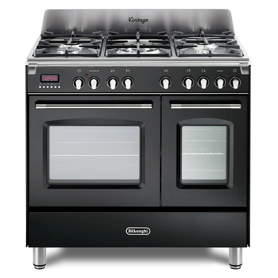 De'Longhi DVTR906 90CM VINTAGE RANGE COOKER IN BLACK 