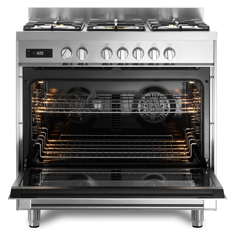 De'Longhi DSR927-DF/X 90cm Twin Fan Dual Fuel Range Cooker