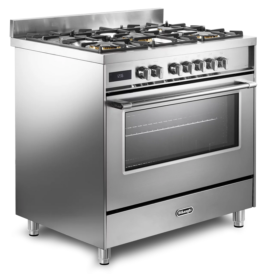 De'Longhi DSR927-DF/X 90cm Twin Fan Dual Fuel Range Cooker
