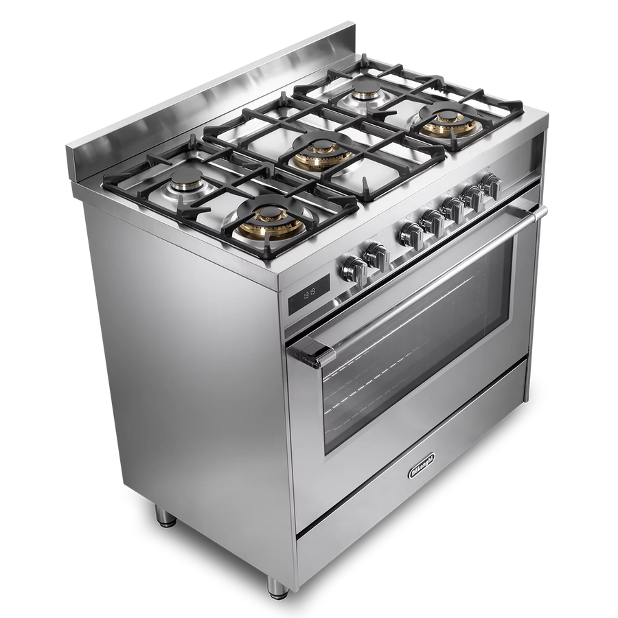 De'Longhi DSR927-DF/X 90cm Twin Fan Dual Fuel Range Cooker