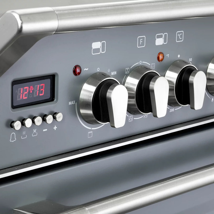 De'Longhi D3VR908DFSL 90cm Vintage Dual Fuel Range Cooker In Slate