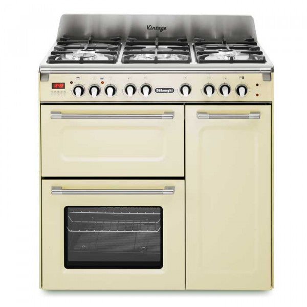 D3VR908DF DE'LONGHI 90CM RANGE COOKER IN CREAM 