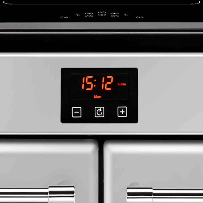 Belling farmhouse 110cm induction range cooker in silver 